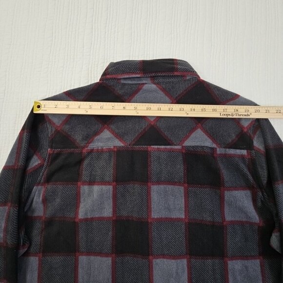 Freedom Foundry Soft Plaid Fleece Shirt Men's XXL Grey Plaid NEW Double Pockets - Picture 16 of 16